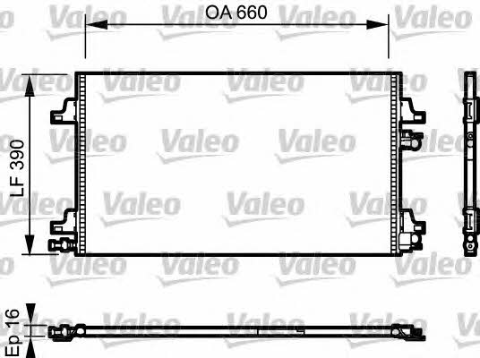 814006 Valeo Радиатор кондиционера (Конденсатор)