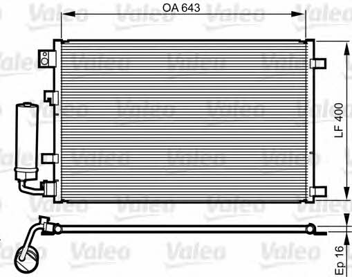 Valeo 814008 Радіатор кондиціонера (Конденсатор) 814008: Купити в Україні - Добра ціна на EXIST.UA!