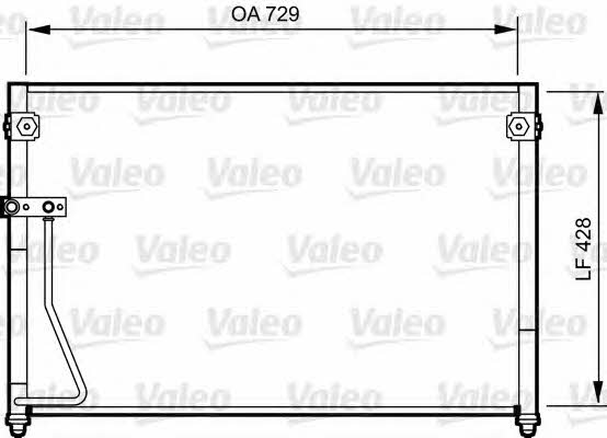 Радиатор кондиционера Toyota Previa (Тойота Превиа): 814261 Valeo Радиатор кондиционера (Конденсатор)