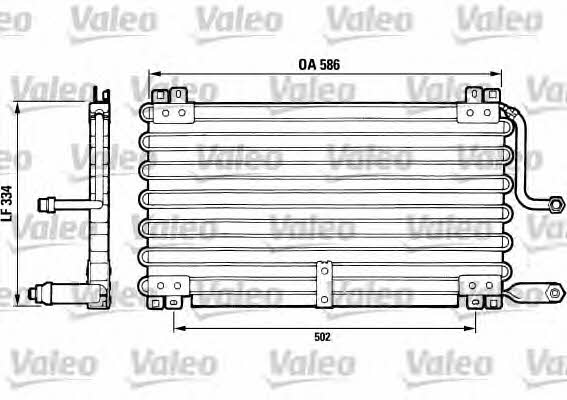 Valeo 816635 Радіатор кондиціонера (Конденсатор) 816635: Приваблива ціна - Купити в Україні на EXIST.UA!
