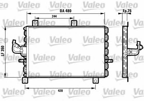 Valeo 816965 Радіатор кондиціонера (Конденсатор) 816965: Приваблива ціна - Купити в Україні на EXIST.UA!