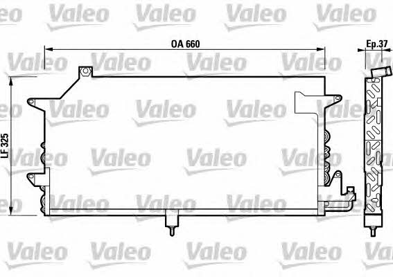 Valeo 817021 Радіатор кондиціонера (Конденсатор) 817021: Приваблива ціна - Купити в Україні на EXIST.UA!