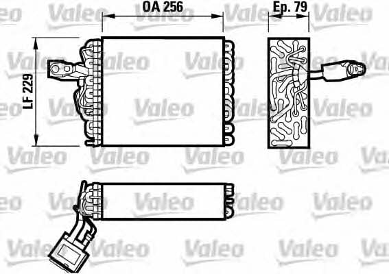 Valeo 817032 Випарювач кондиціонеру 817032: Приваблива ціна - Купити в Україні на EXIST.UA!