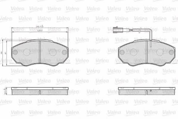 Valeo 872918 Тормозные колодки дисковые, комплект 872918: Отличная цена - Купить в Украине на EXIST.UA! 872918 Valeo Тормозные колодки дисковые, комплект