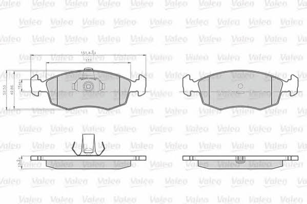 Valeo 872907 Гальмівні колодки, комплект 872907: Купити в Україні - Добра ціна на EXIST.UA!