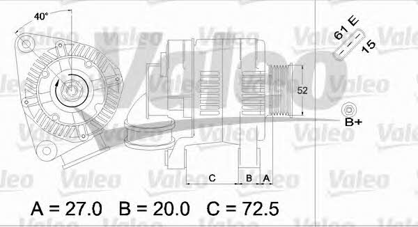 Генератор Valeo 437362