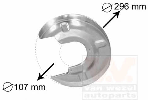 5874373 Van Wezel Кожух гальмівного диска