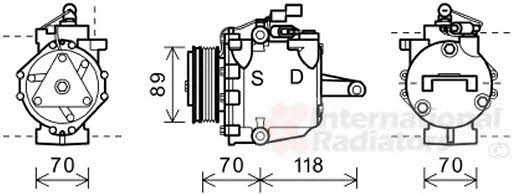 Van Wezel 3200K224 Компресор кондиціонера 3200K224: Купити в Україні - Добра ціна на EXIST.UA!