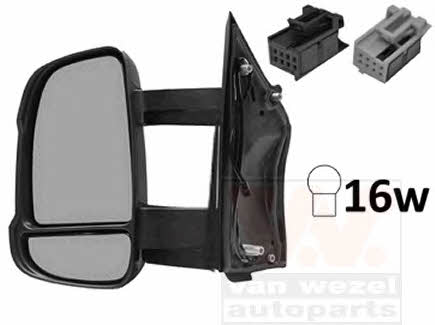 Боковое зеркало Citroen Jumper (Ситроен Джампер): 1651815 Van Wezel Зеркало наружное заднего вида левое