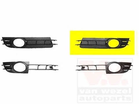 0318591 Van Wezel Решітка бампера переднього (заглушка) ліва