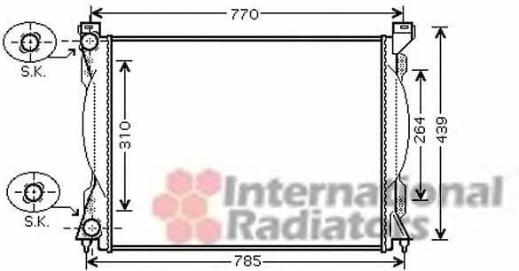 Van Wezel 03002233 Радиатор охлаждения двигателя 03002233: Отличная цена - Купить в Украине на EXIST.UA! 03002233 Van Wezel Радиатор охлаждения двигателя