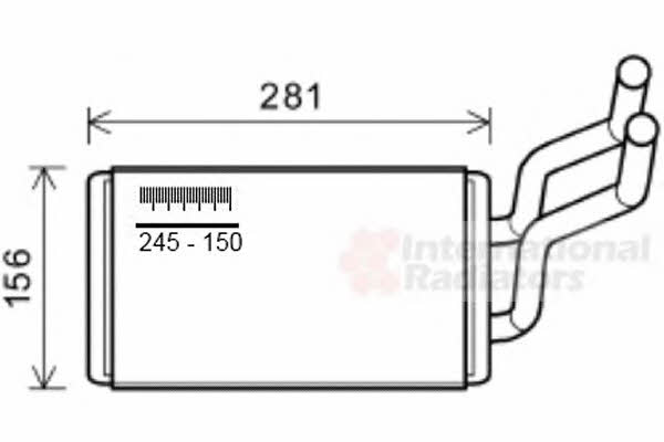 Van Wezel 37006569 Радіатор опалювача салону 37006569: Купити в Україні - Добра ціна на EXIST.UA!