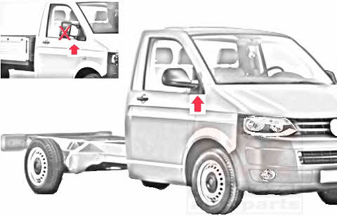 5790841 Van Wezel Крышка бокового зеркала левого