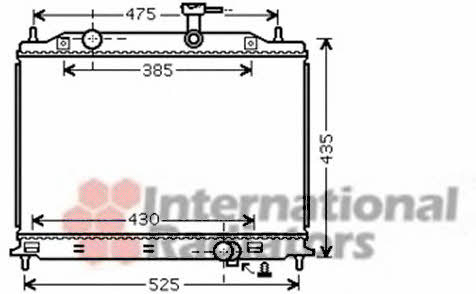 Van Wezel 83002079 Радіатор охолодження двигуна 83002079: Купити в Україні - Добра ціна на EXIST.UA!