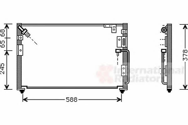 Van Wezel 82005079 Радіатор кондиціонера (Конденсатор) 82005079: Купити в Україні - Добра ціна на EXIST.UA!