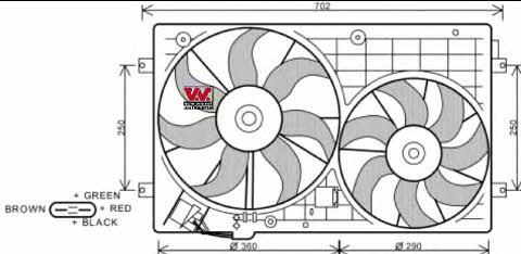 Van Wezel 5894748 Вентилятор радіатора охолодження 5894748: Купити в Україні - Добра ціна на EXIST.UA!