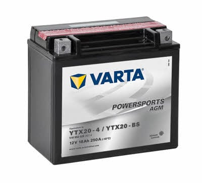 Varta 518902026A514 Акумулятор Varta Powersports AGM 12В 18Ач 250А(EN) L+ 518902026A514: Купити в Україні - Добра ціна на EXIST.UA!