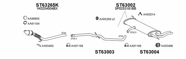 Veneporte 630261 Система випуску відпрацьованих газів 630261: Купити в Україні - Добра ціна на EXIST.UA!