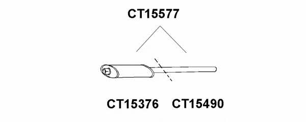 Veneporte CT15376 Резонатор CT15376: Купити в Україні - Добра ціна на EXIST.UA!