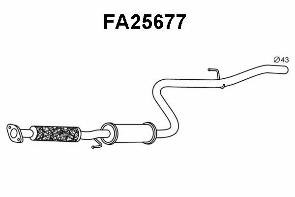 Veneporte FA25677 Глушник, задня частина FA25677: Купити в Україні - Добра ціна на EXIST.UA!