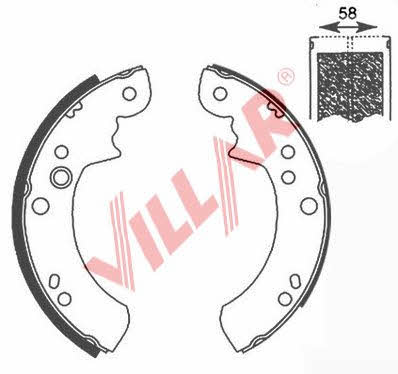 Villar 629.0652 Колодки гальмівні барабанні, комплект 6290652: Купити в Україні - Добра ціна на EXIST.UA!