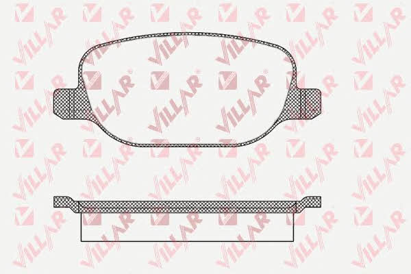 Villar 626.0855 Гальмівні колодки, комплект 6260855: Купити в Україні - Добра ціна на EXIST.UA!