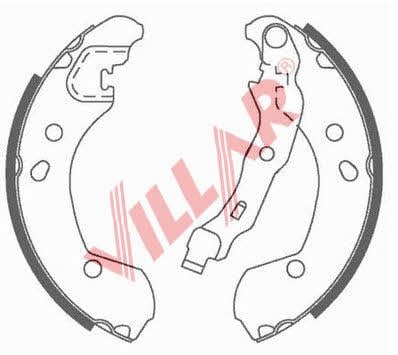 Villar 629.0816 Колодки гальмівні барабанні, комплект 6290816: Купити в Україні - Добра ціна на EXIST.UA!