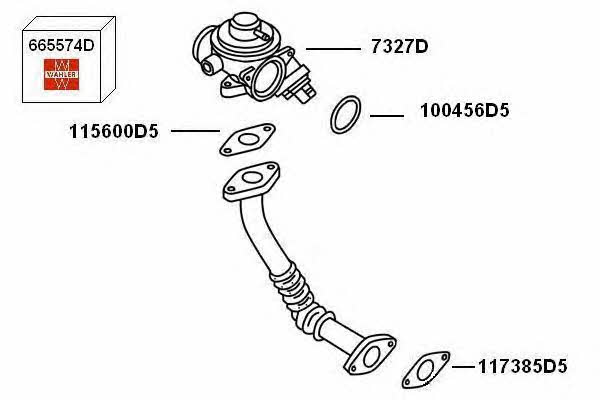 Wahler 7900405 Клапан рециркуляции отработанных газов EGR 7900405: Купить в Украине - Отличная цена на EXIST.UA! 7900405 Wahler Клапан рециркуляции отработанных газов EGR