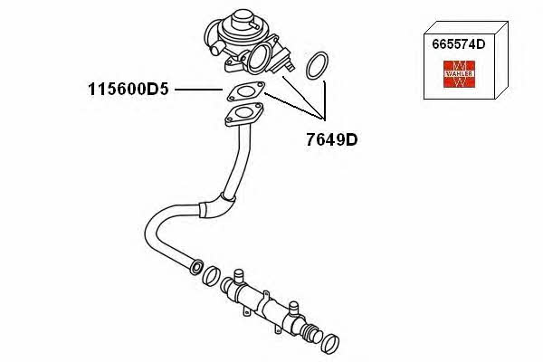 7900424 Wahler Клапан рециркуляции отработанных газов EGR