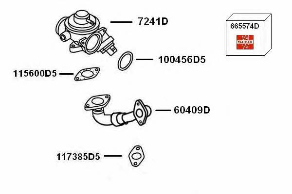 7900430 Wahler Клапан рециркуляции отработанных газов EGR