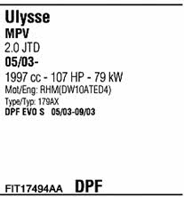  FIT17494AA Система випуску відпрацьованих газів FIT17494AA: Купити в Україні - Добра ціна на EXIST.UA!