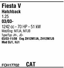FOH17702 Walker Система выпуска отработаных газов