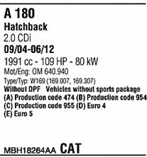 MBH18264AA Walker Система выпуска отработаных газов