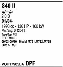 VOH17905BA Walker Система випуску відпрацьованих газів