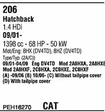 PEH16270 Walker Система выпуска отработаных газов