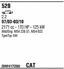 Walker BWH17290 Система выпуска отработаных газов BWH17290: Купить в Украине - Отличная цена на EXIST.UA! BWH17290 Walker Система выпуска отработаных газов