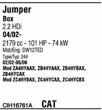 CIH16761A Walker Система випуску відпрацьованих газів