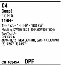  CIH18345A Система випуску відпрацьованих газів CIH18345A: Купити в Україні - Добра ціна на EXIST.UA!
