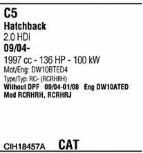 CIH18457A Walker Система выпуска отработаных газов