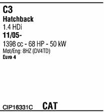 CIP16331C Walker Система выпуска отработаных газов