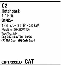 CIP17333CB Walker Система выпуска отработаных газов