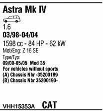  VHH15353A Система випуску відпрацьованих газів VHH15353A: Купити в Україні - Добра ціна на EXIST.UA!