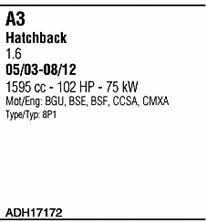 ADH17172 Walker Система выпуска отработаных газов