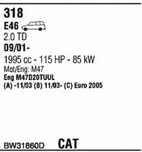 Walker BW31860D Система випуску відпрацьованих газів BW31860D: Купити в Україні - Добра ціна на EXIST.UA! BW31860D Walker Система випуску відпрацьованих газів