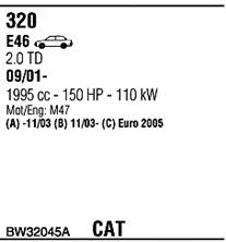 Walker BW32045A Система випуску відпрацьованих газів BW32045A: Купити в Україні - Добра ціна на EXIST.UA! BW32045A Walker Система випуску відпрацьованих газів