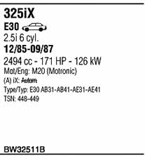 Walker BW32511B Система випуску відпрацьованих газів BW32511B: Купити в Україні - Добра ціна на EXIST.UA! BW32511B Walker Система випуску відпрацьованих газів