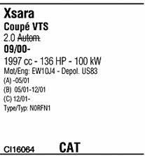 CI16064 Walker Система выпуска отработаных газов