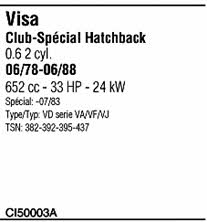 CI50003A Walker Система выпуска отработаных газов