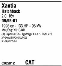 CI65012 Walker Система выпуска отработаных газов