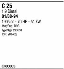  CI80005 Система випуску відпрацьованих газів CI80005: Купити в Україні - Добра ціна на EXIST.UA!